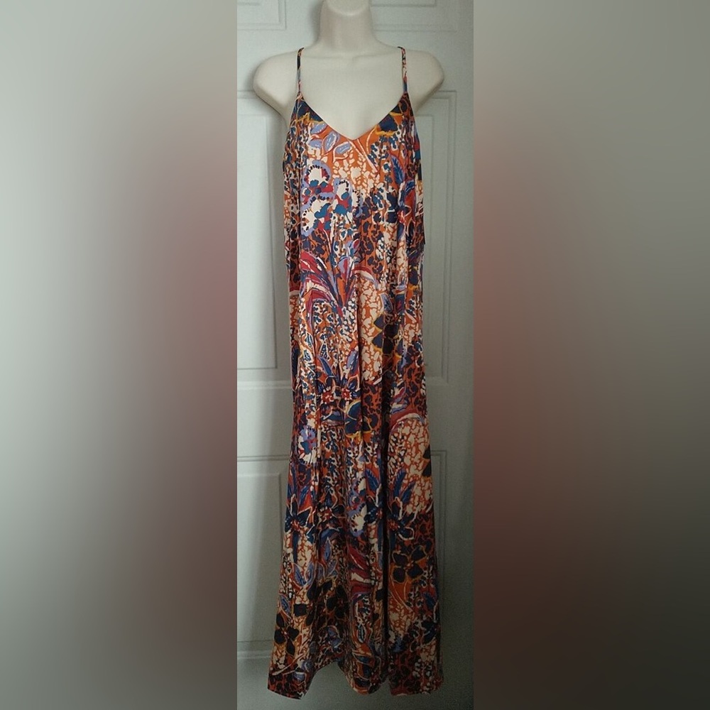 Tahari Satin Party/Cocktail Maxi dress Size S